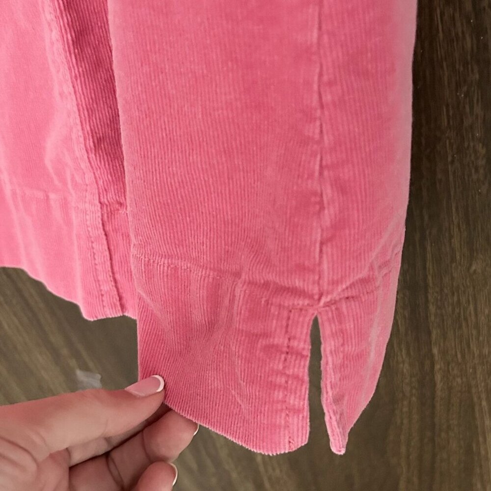 Crewcuts Pink Corduroy Jumper With Heart Pocket Girls Size 10 - Picture 4 of 7